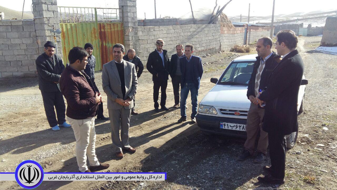 بازدید بخشدار بخش مرکزی چایپاره از روستای قمشگان سفلی
