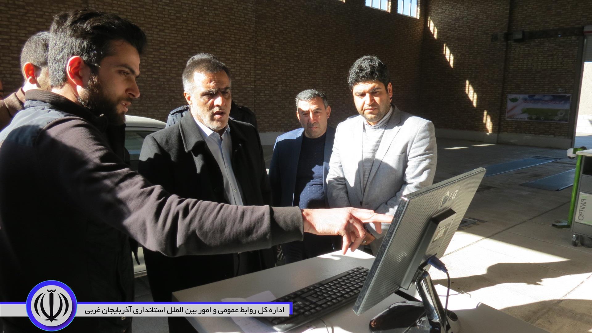 بازدید فرماندارچایپاره از مرکز معاینه فنی تمام مکانیزه خودروهای سبک شهرستان