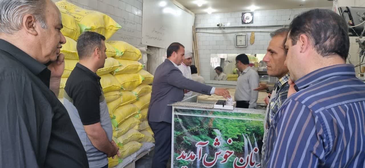 بازدید اعضای کارگروه آرد و نان از نانوایی های سطح شهرستان