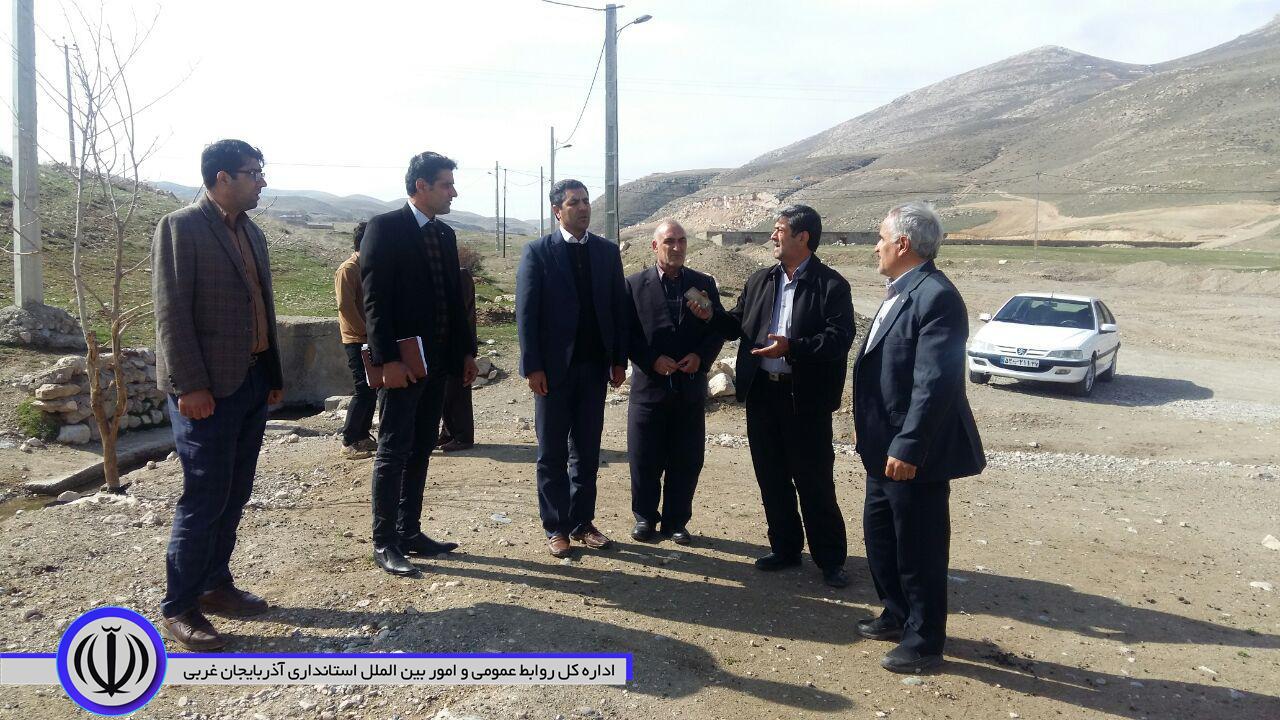 بازدید بخشدار بخش مرکزی شهرستان چایپاره از روستای حمزیان سفلی
