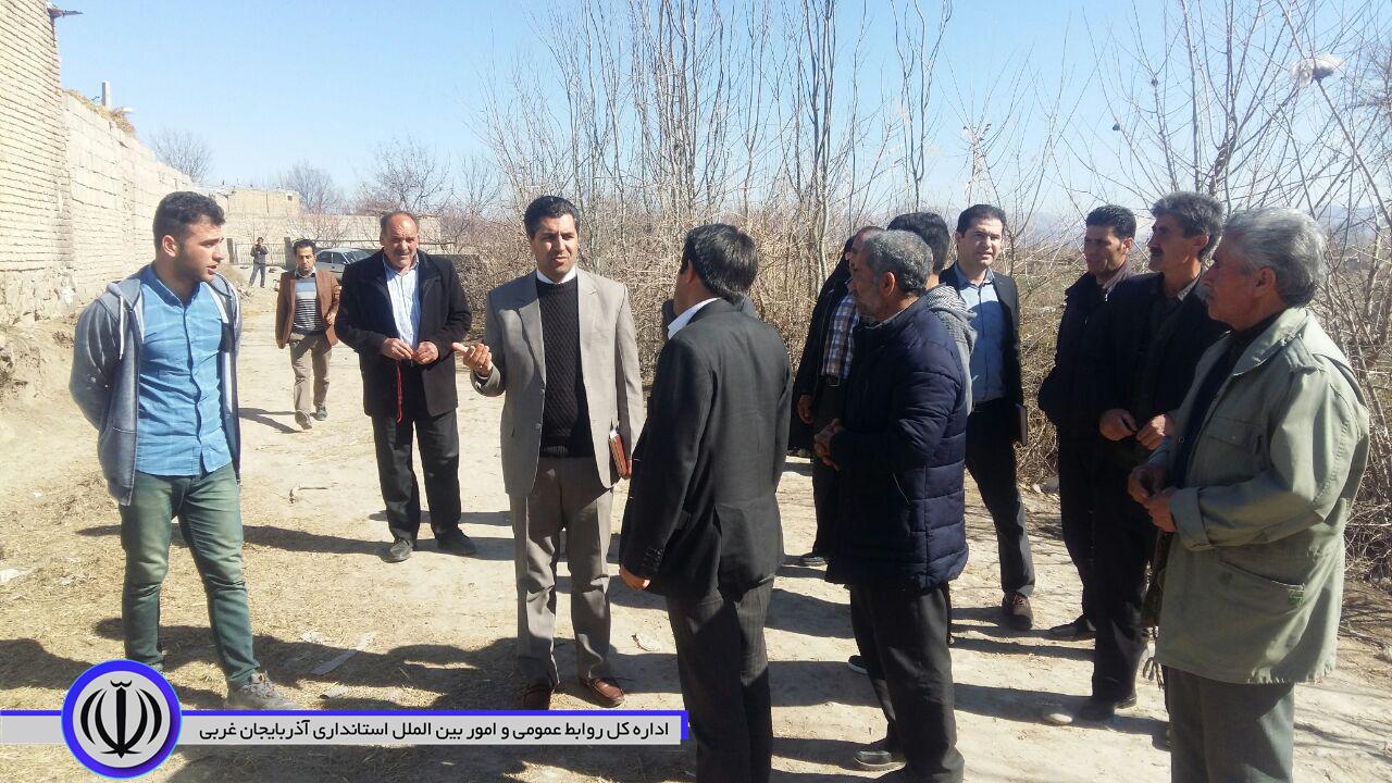 بازدید بخشدار بخش مرکزی چایپاره از روستای کسیان