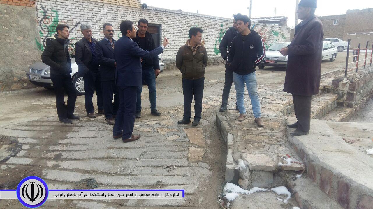 بازدید بخشدار بخش مرکزی چایپاره از روستای قنات میرزاجلیل