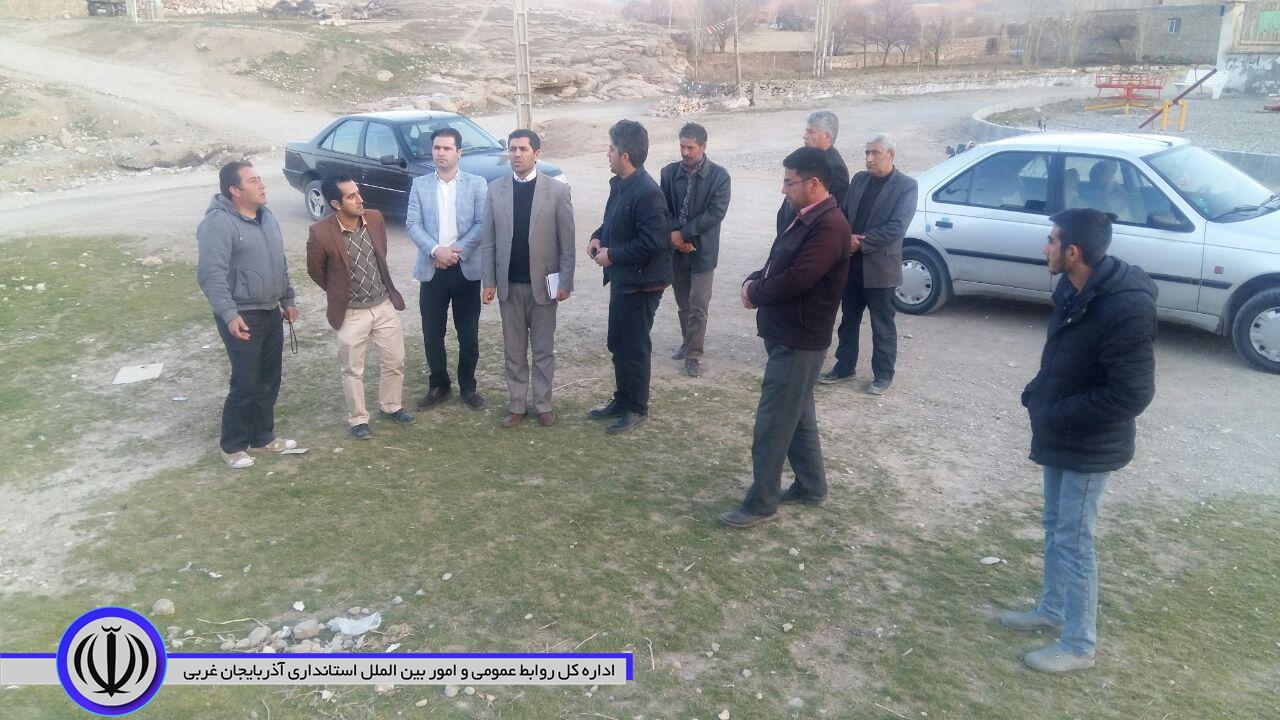 بازدید بخشدار بخش مرکزی چایپاره از روستای قورول سفلی