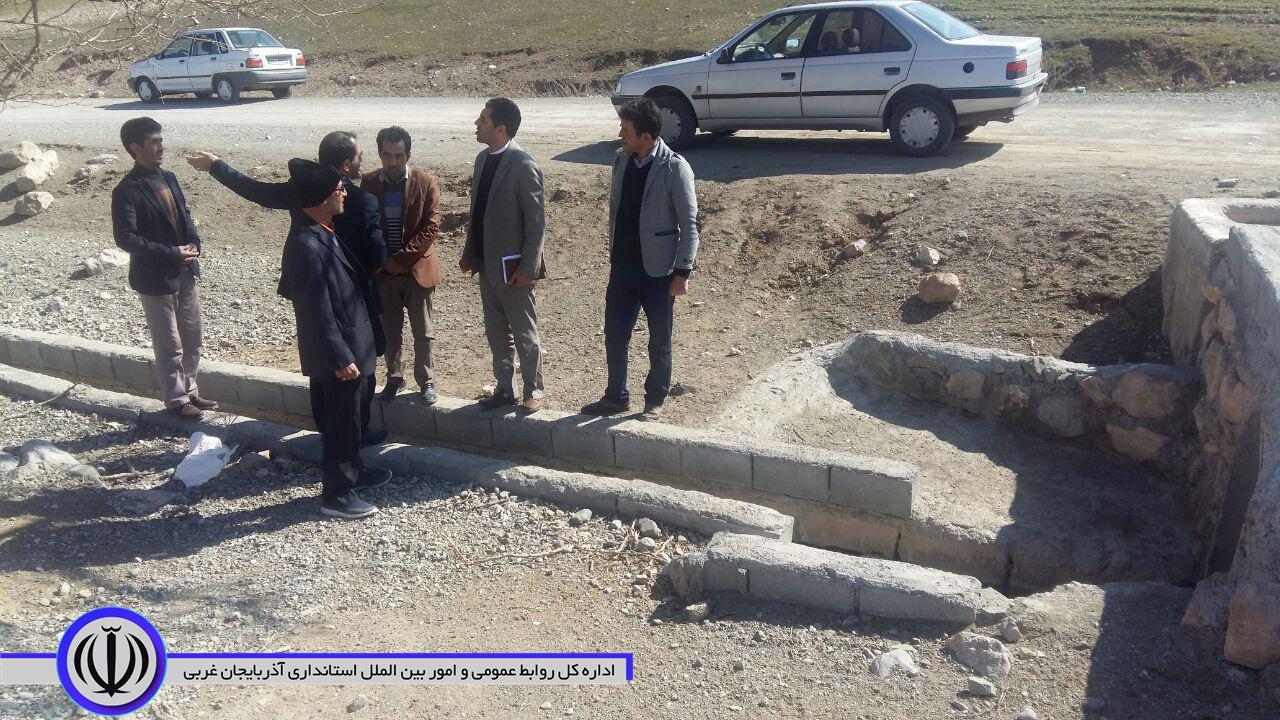 بازدید بخشدار بخش مرکزی شهرستان چایپاره از روستای قره کهریز