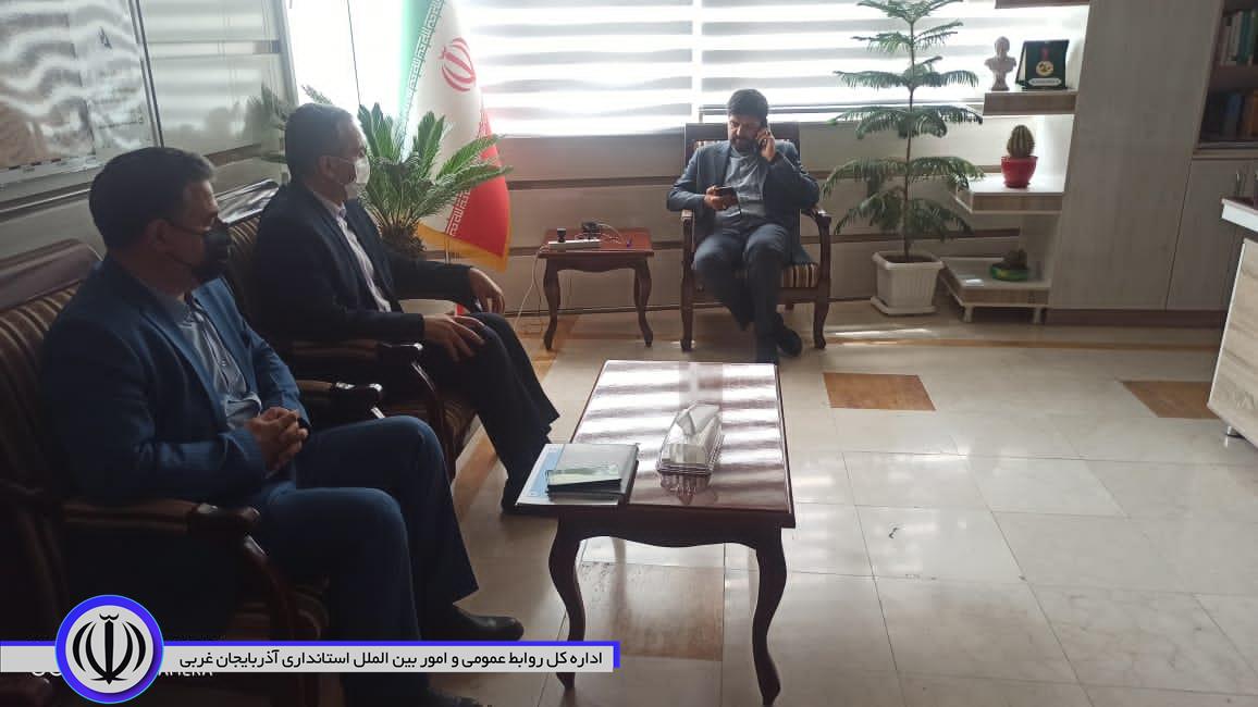 دیدار و گفتگوی فرماندار شهرستان با معاون هماهنگی امور عمرانی استاندار آذربایجان غربی