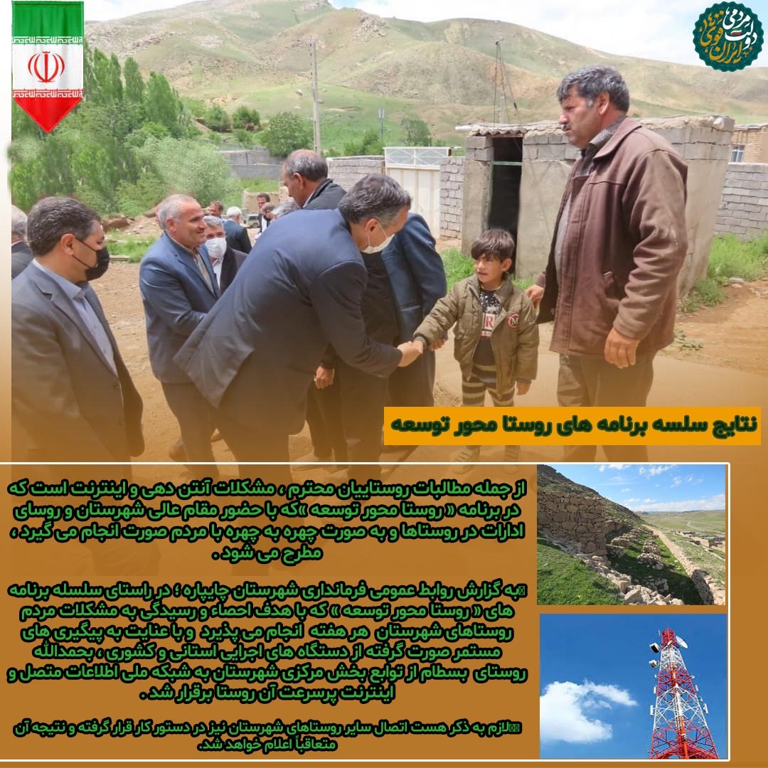 نتایج سلسله برنامه های « روستا محور توسعه »