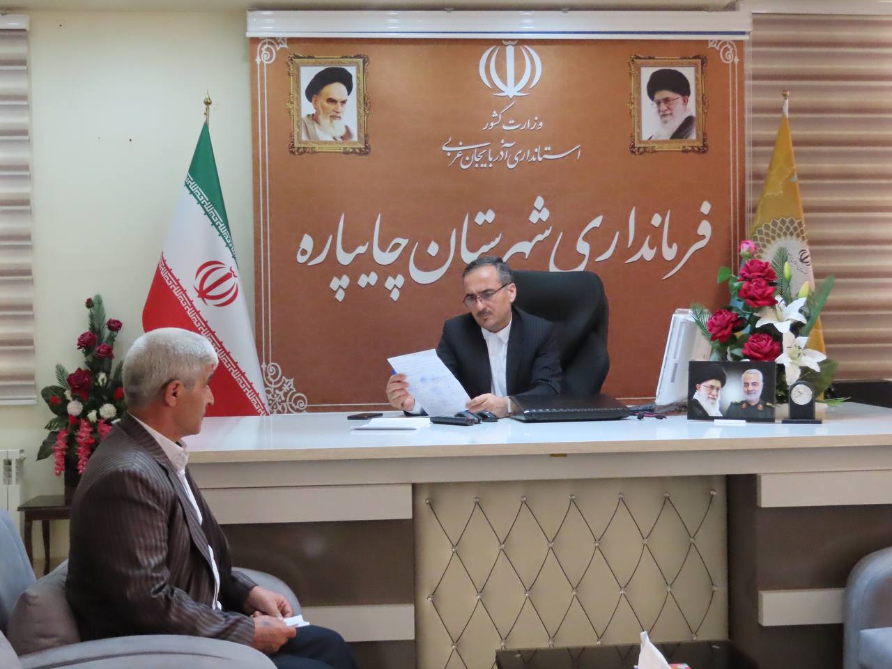 احصاء و بررسی مشکلات مردمی توسط نماینده عالی دولت در شهرستان چایپاره