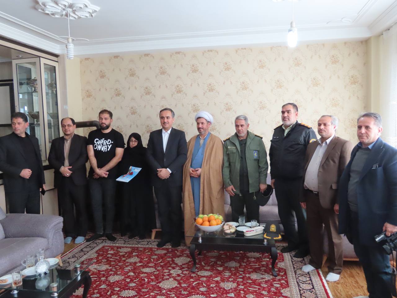 دیدار با خانواده جانباز سرافراز دفاع مقدس