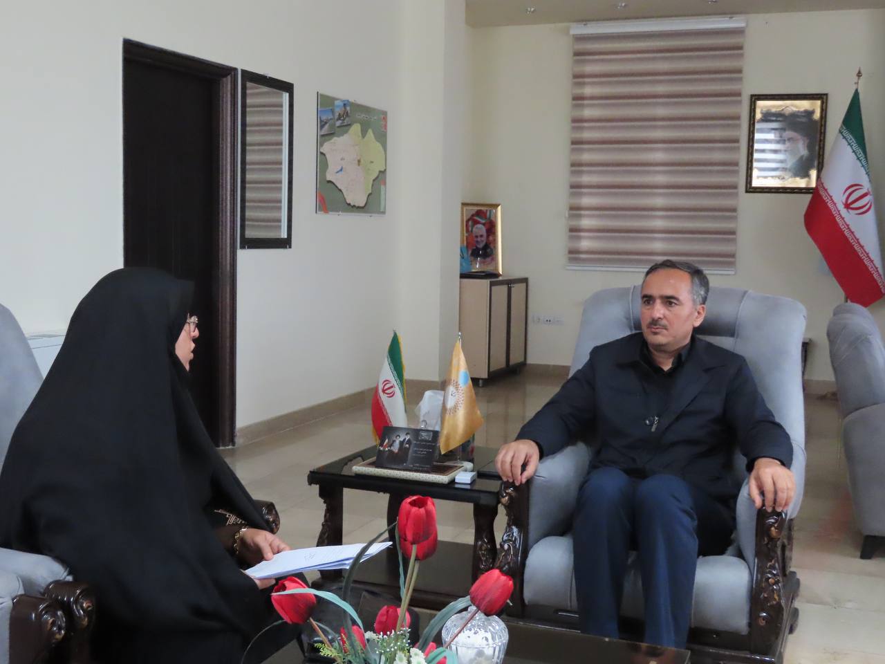 دیدار مسئول کانون پرورشی فکری کودکان و نوجوانان با فرماندار چایپاره
