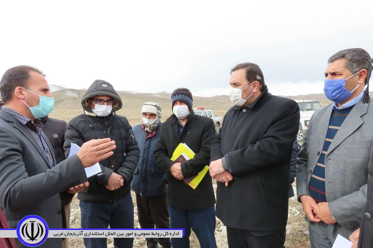 بازدید سرپرست فرمانداری چایپاره از معدن روستای فیض آباد