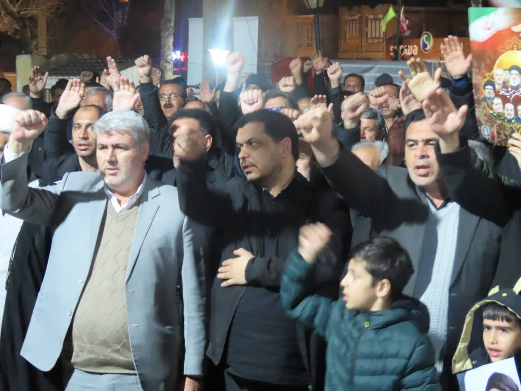 تداوم تجمع مردمی امت حزب الله چایپاره همزمان با سراسر کشور