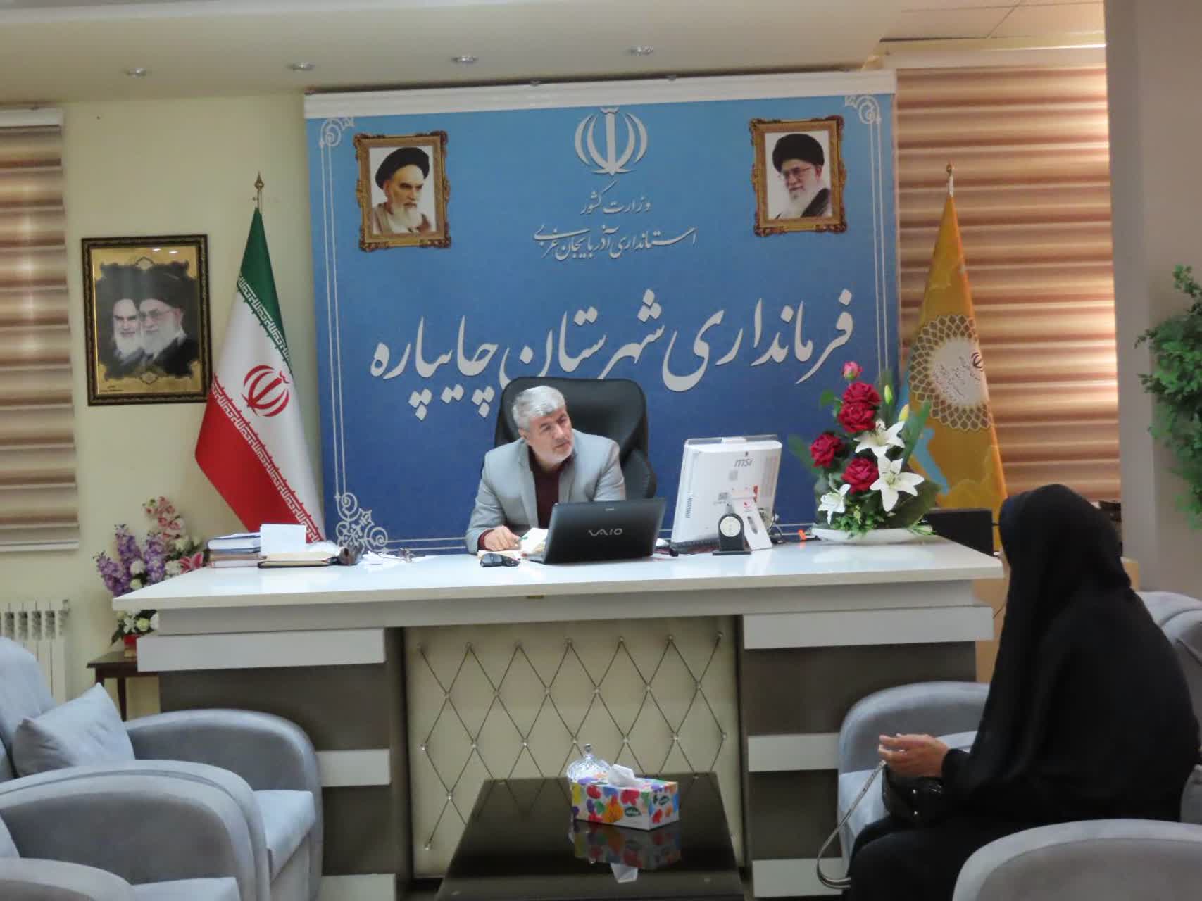 احصاء و بررسی مشکلات مردمی توسط فرماندار شهرستان چایپاره