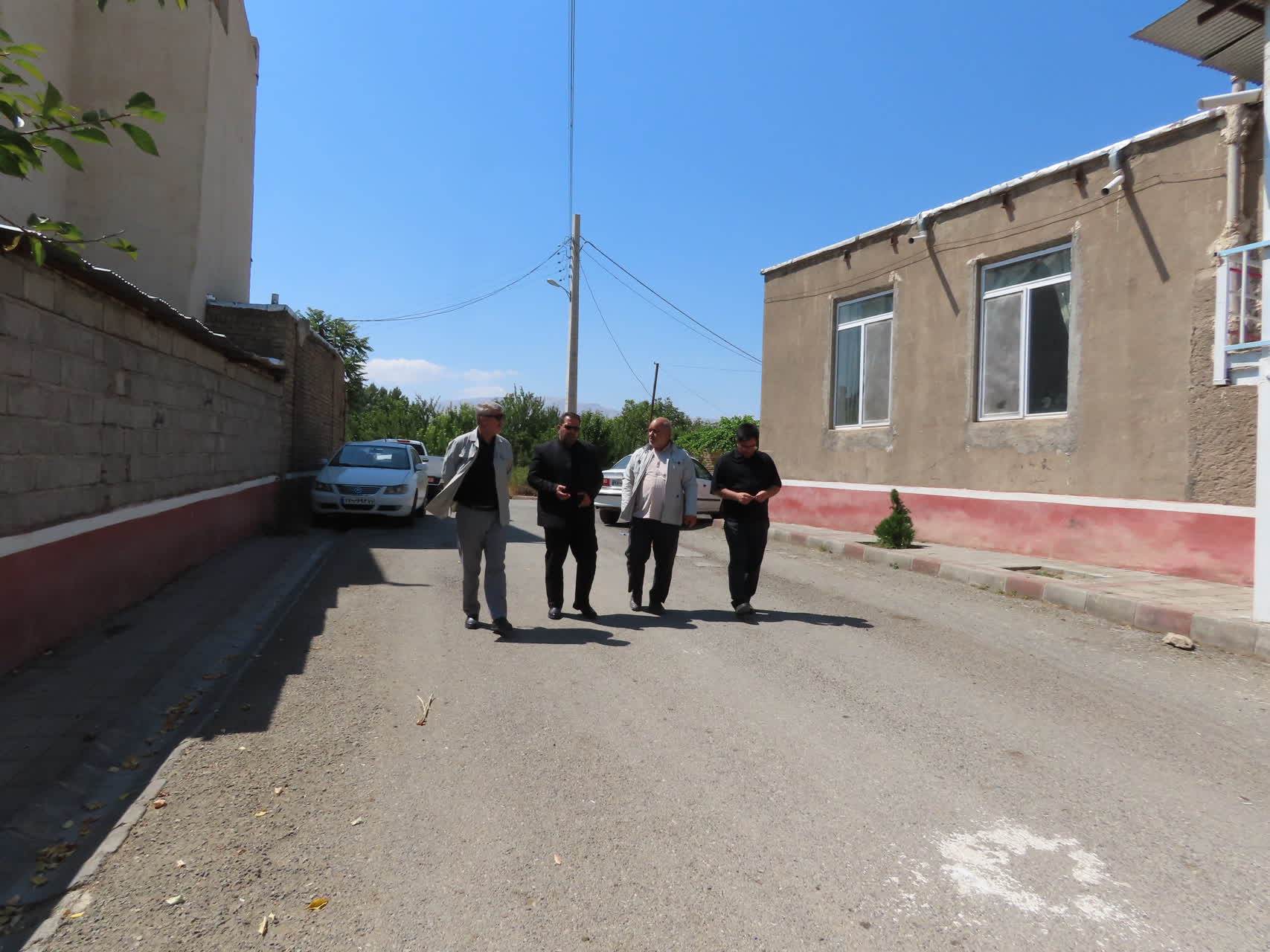 بازدید میدانی فرماندار و مدیر کل دفتر امور روستایی استانداری از روستاهای مارقشه و فیض آباد