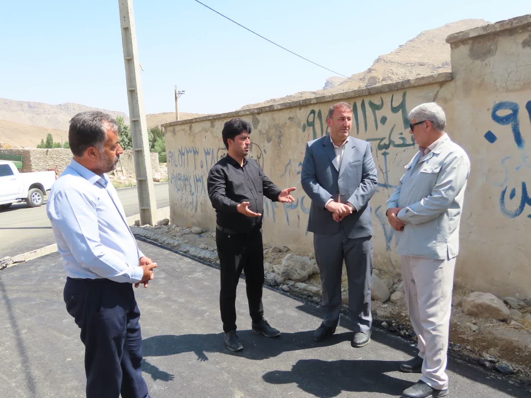 طرح عمرانی بهسازی و آسفالت معابر روستای قورول سفلی آماده افتتاح شد