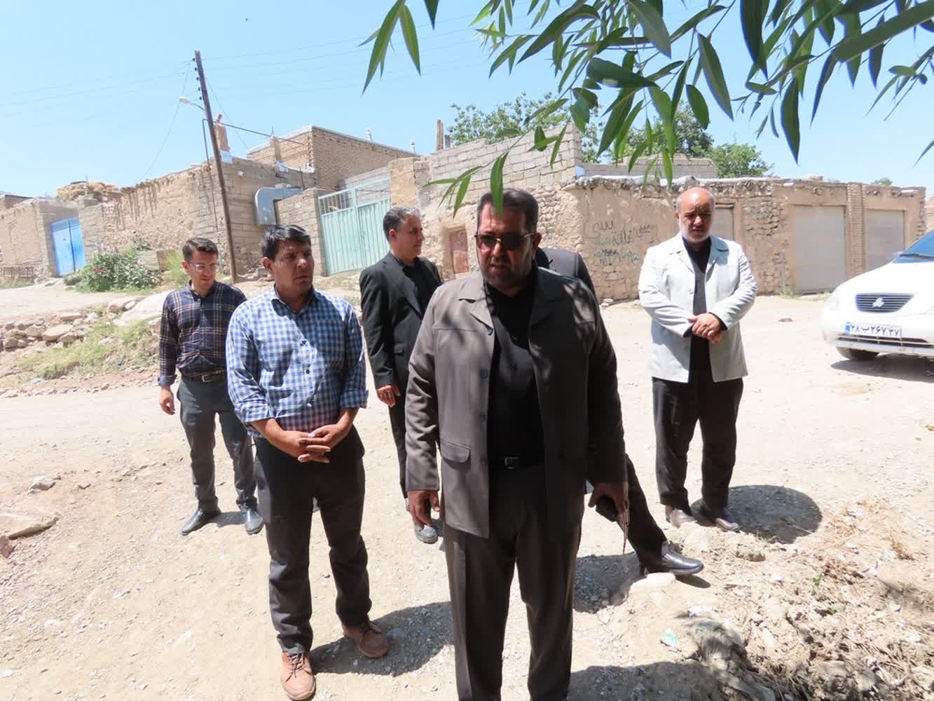 بازدید فرماندار چایپاره و مدیرکل امور روستایی استانداری از روستای الهوردی‌کندی