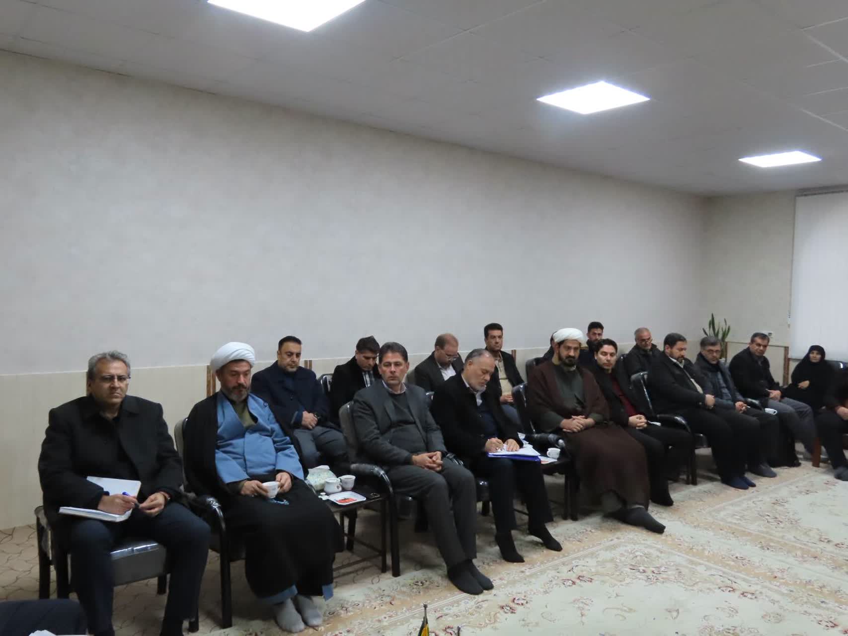 برگزاری جلسه هماهنگی ستاد برگزاری مراسم ایام الله دهه فجر انقلاب اسلامی و اعیاد شعبانیه شهرستان چایپاره