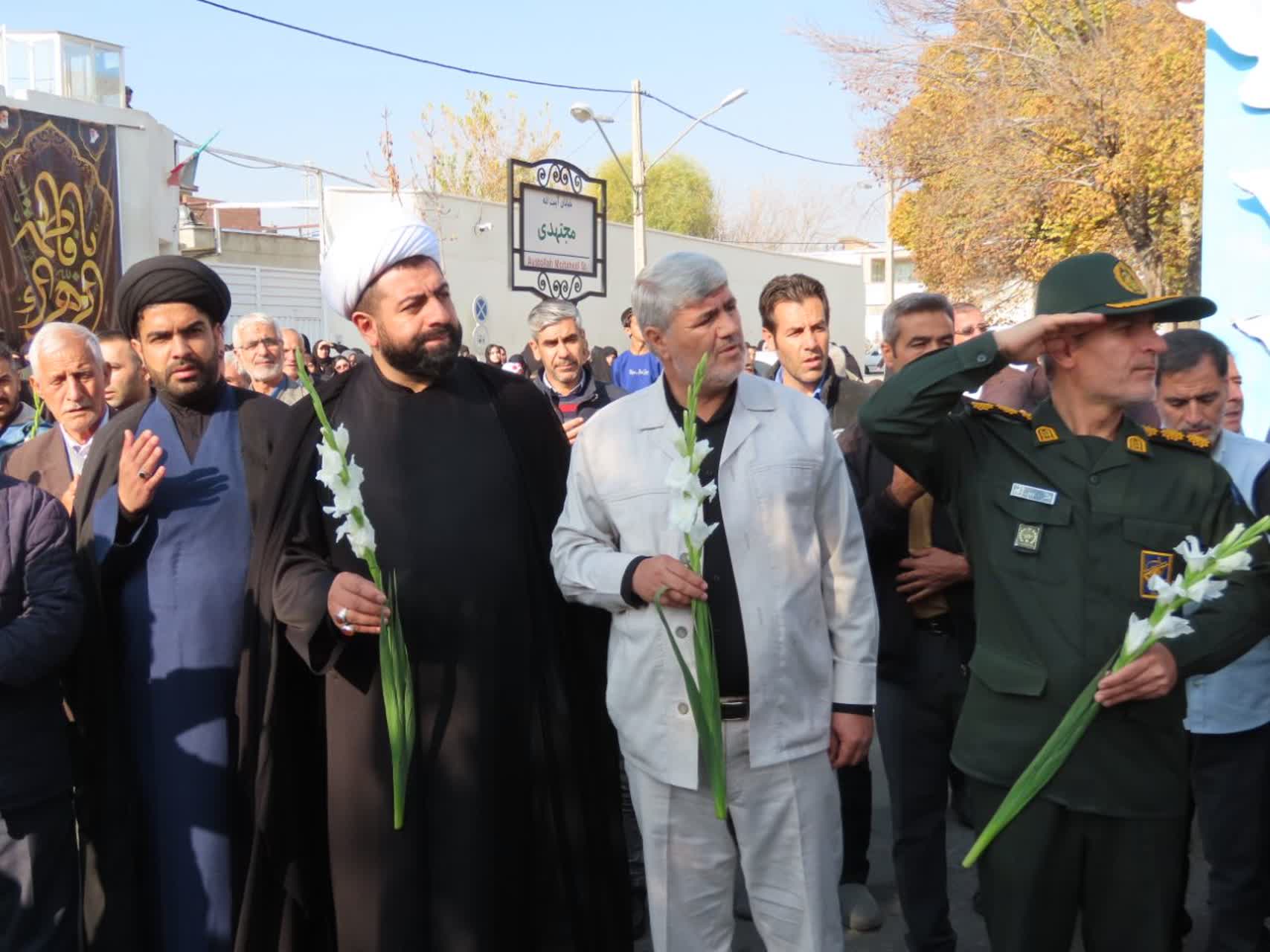 مراسم استقبال و تشییع شهید گمنام در شهرستان چایپاره