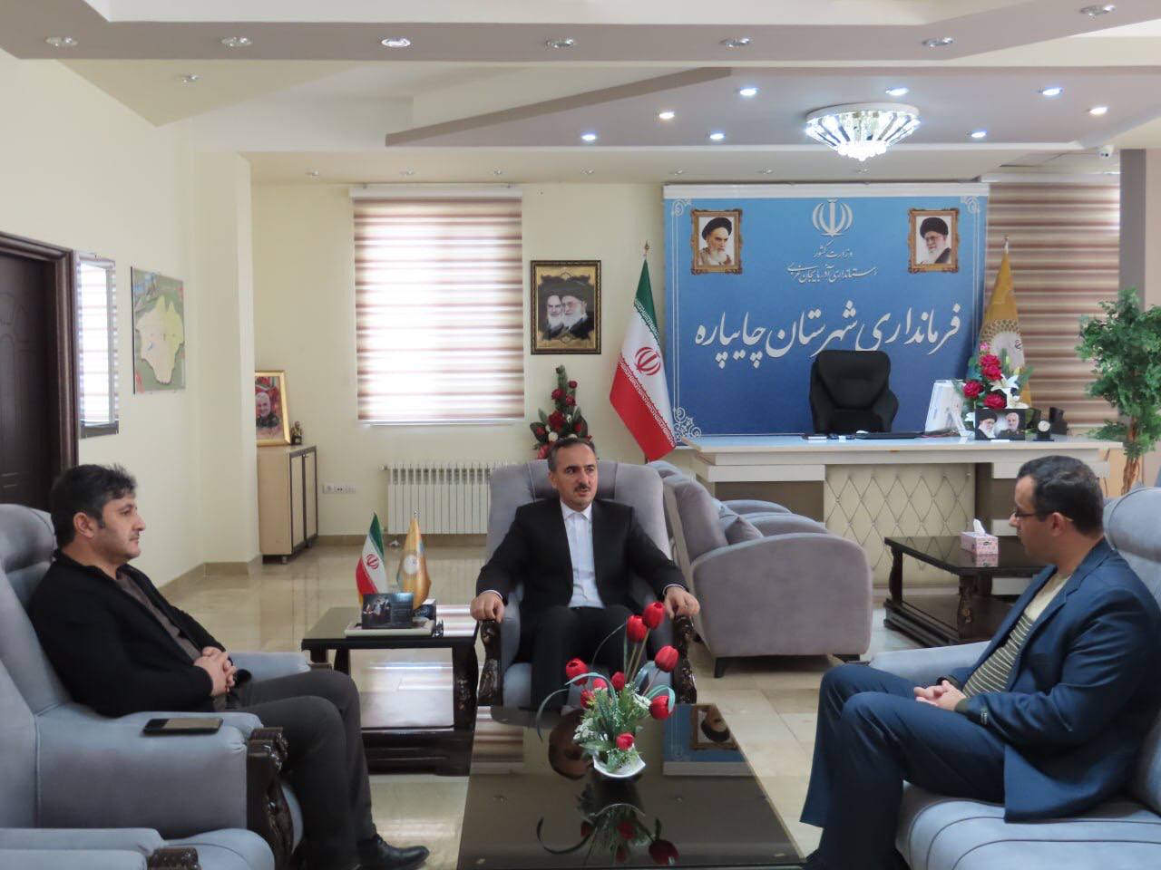 دیدار نوروزی روساء و مدیران دستگاه های اجرایی شهرستان با فرماندار چایپاره