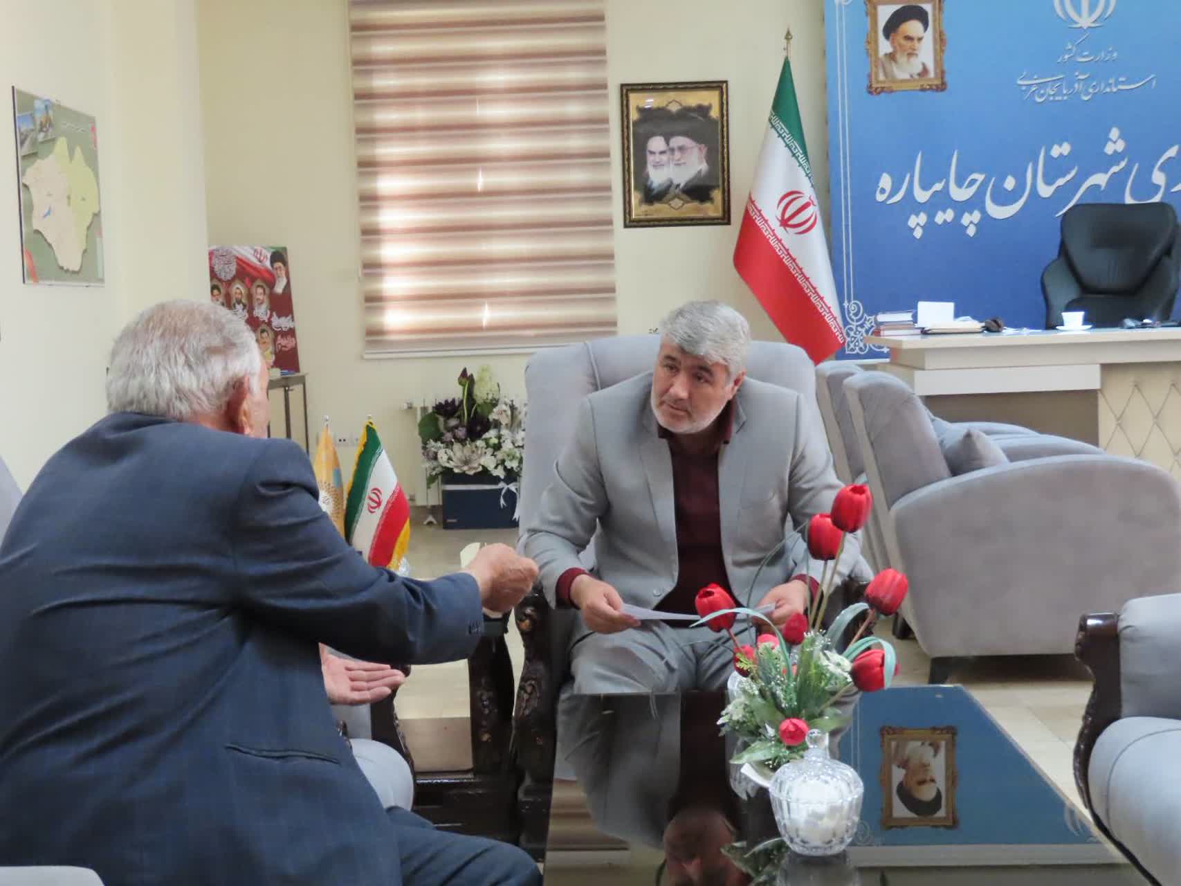 احصاء و بررسی مشکلات مردمی توسط فرماندار شهرستان چایپاره
