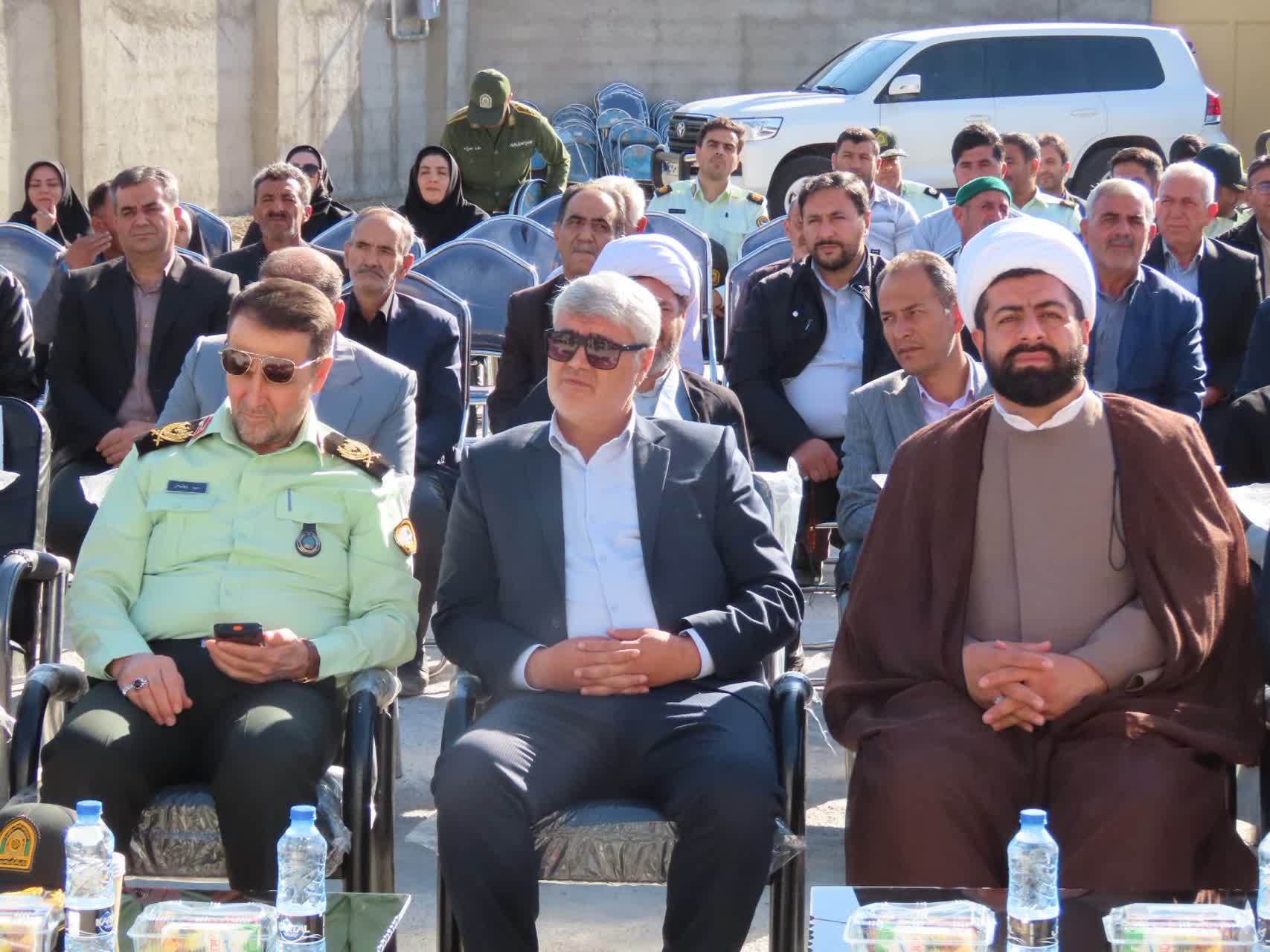 برگزاری آیین افتتاح ساختمان فرماندهی انتظامی بخش حاجیلار شهرستان چایپاره