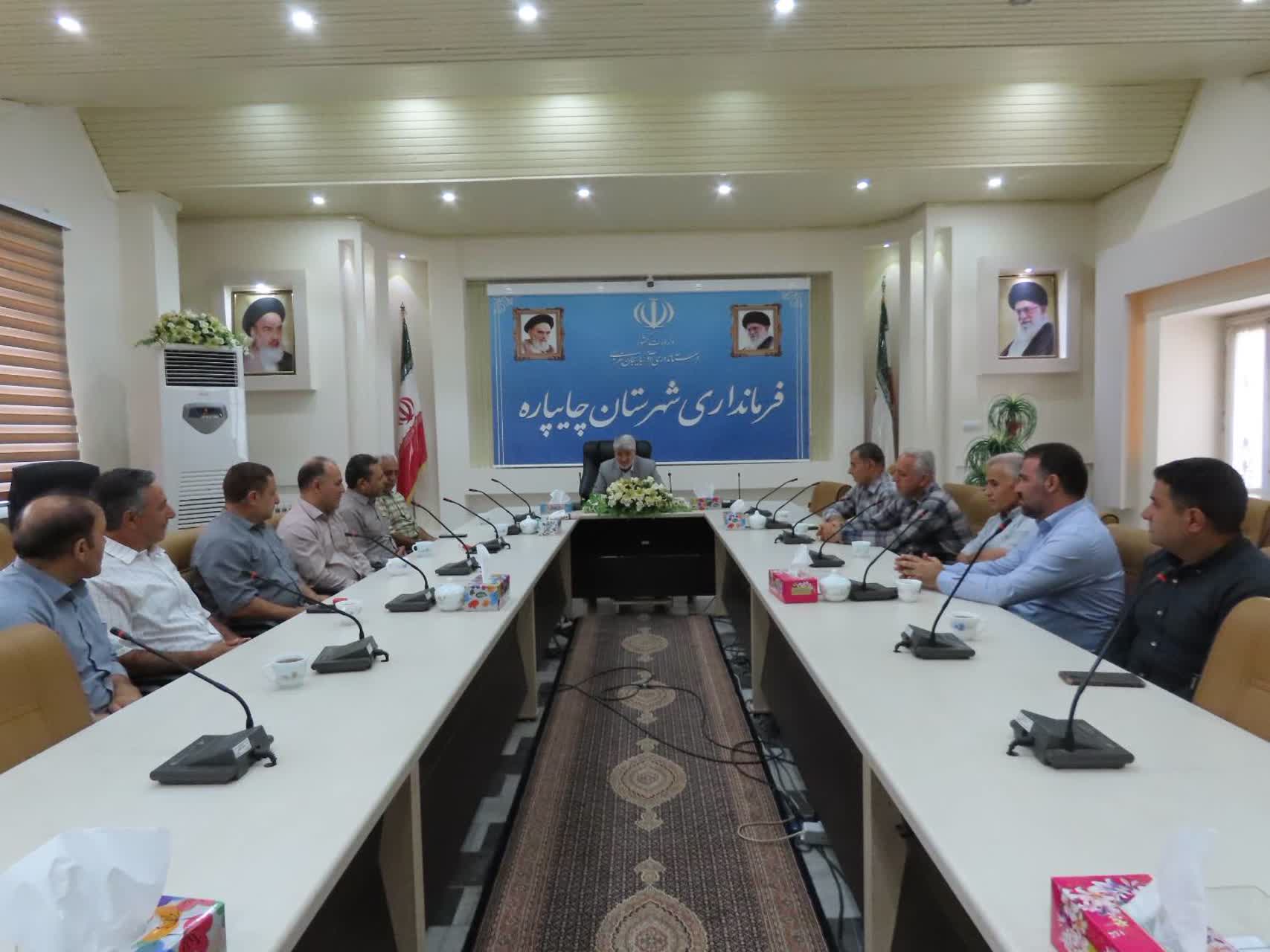 دیدار جمعی از پیشکسوتان هیأت فوتبال شهرستان با سرپرست فرمانداری چایپاره جهت تبریک انتصاب ایشان