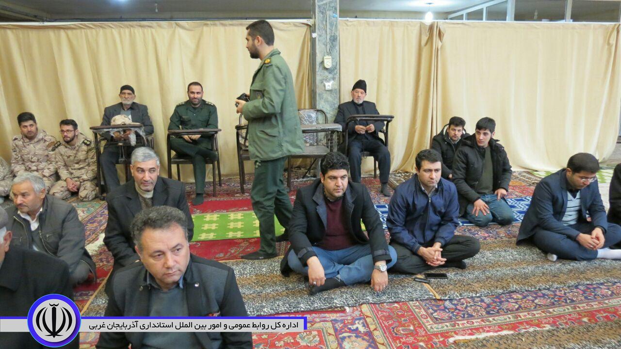 مراسم بزرگداشت شهید قاسم سلیمانی و همرزمانش درشهرستان چایپاره برگزارشد.