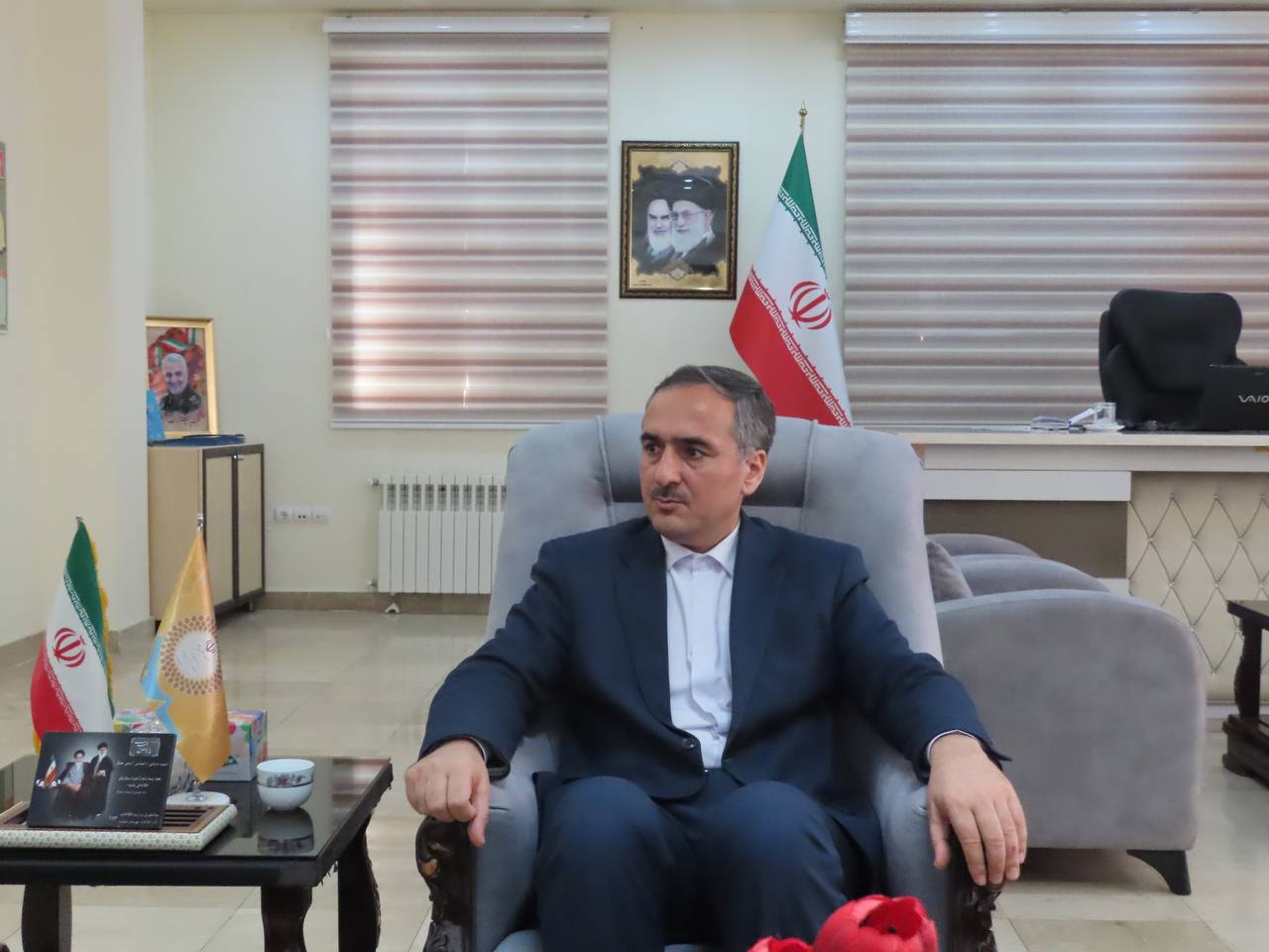 دیدار مدیر مهد قرآن شهرستان خوی با فرماندار شهرستان چایپاره