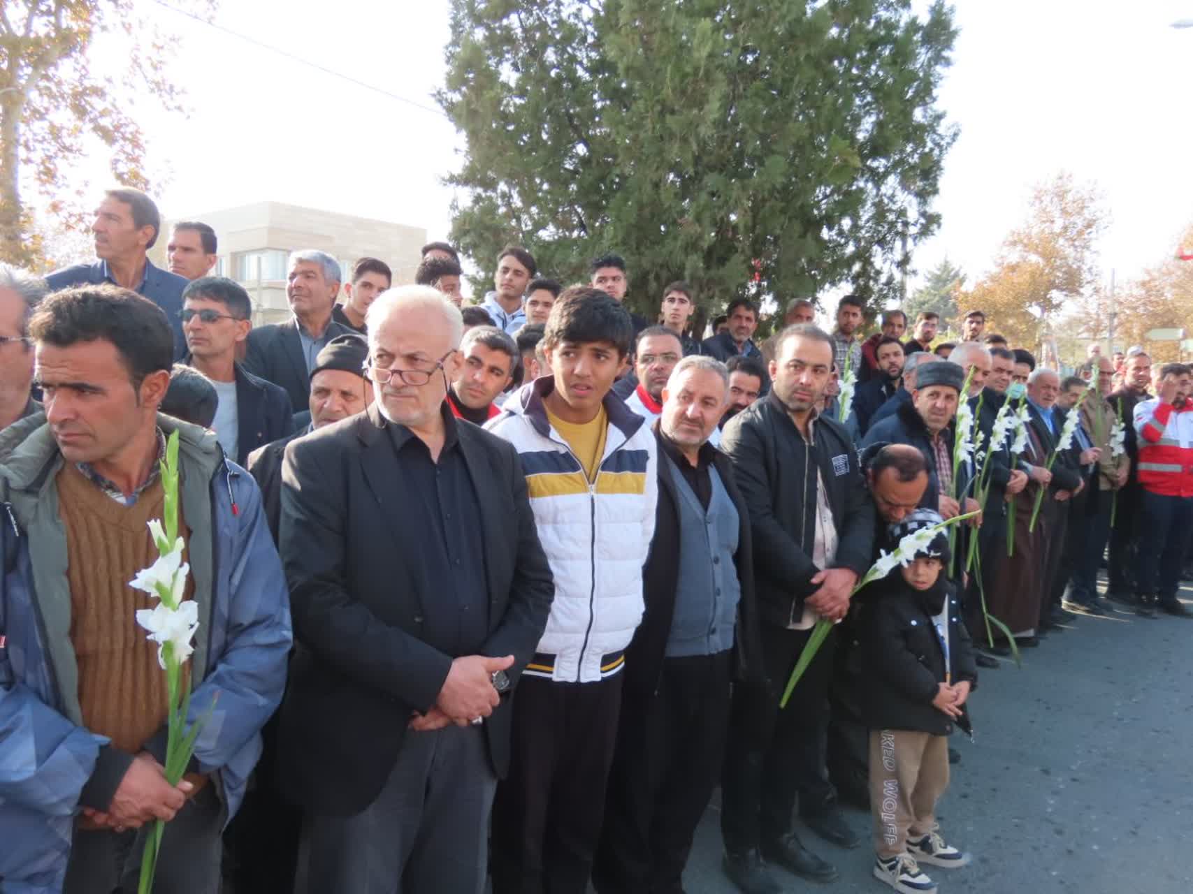 مراسم استقبال و تشییع شهید گمنام در شهرستان چایپاره