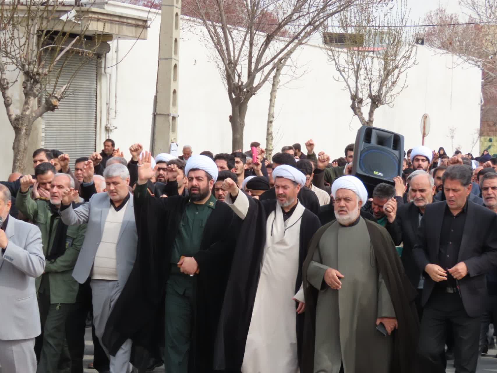 راهپیمایی محکومیت جنایات بی‌سابقه آمریکای جنایتکار و رژیم صهیونسیتی و ابراز ارادت به رهبر شهید انقلاب اسلامی در چایپاره