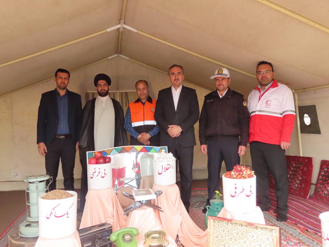 بازدید فرماندار چایپاره از پایگاه موقت طرح نوروزی جمعیت هلال احمر شهرستان