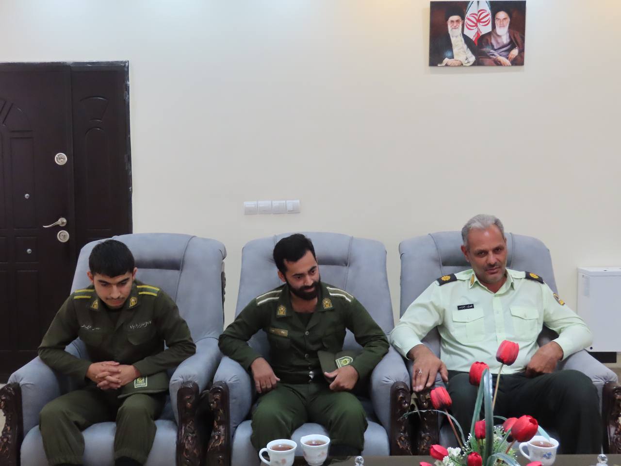 تجلیل از سربازان یگان حفاظت انتظامی و امریه فرمانداری شهرستان چایپاره