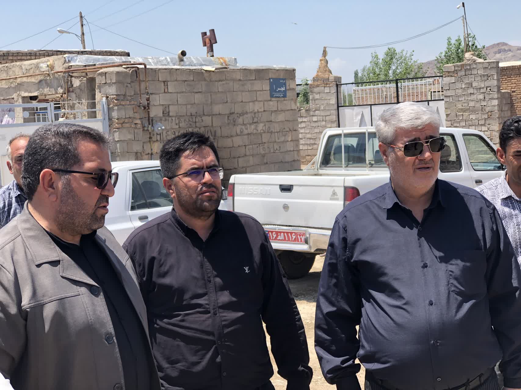 بازدید فرماندار چایپاره و مدیر کل امور روستایی استانداری از پروژه‌های عمرانی روستاهای زنگلان علیا و حاج احمدکندی