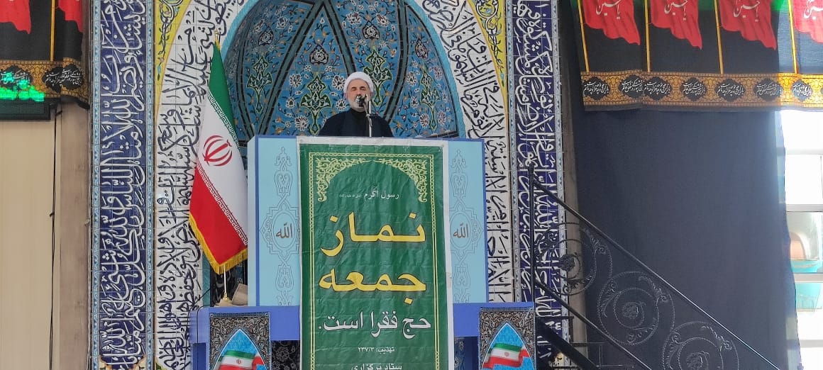 برگزاری نماز عبادی سیاسی جمعه با حضور فرماندار شهرستان چایپاره