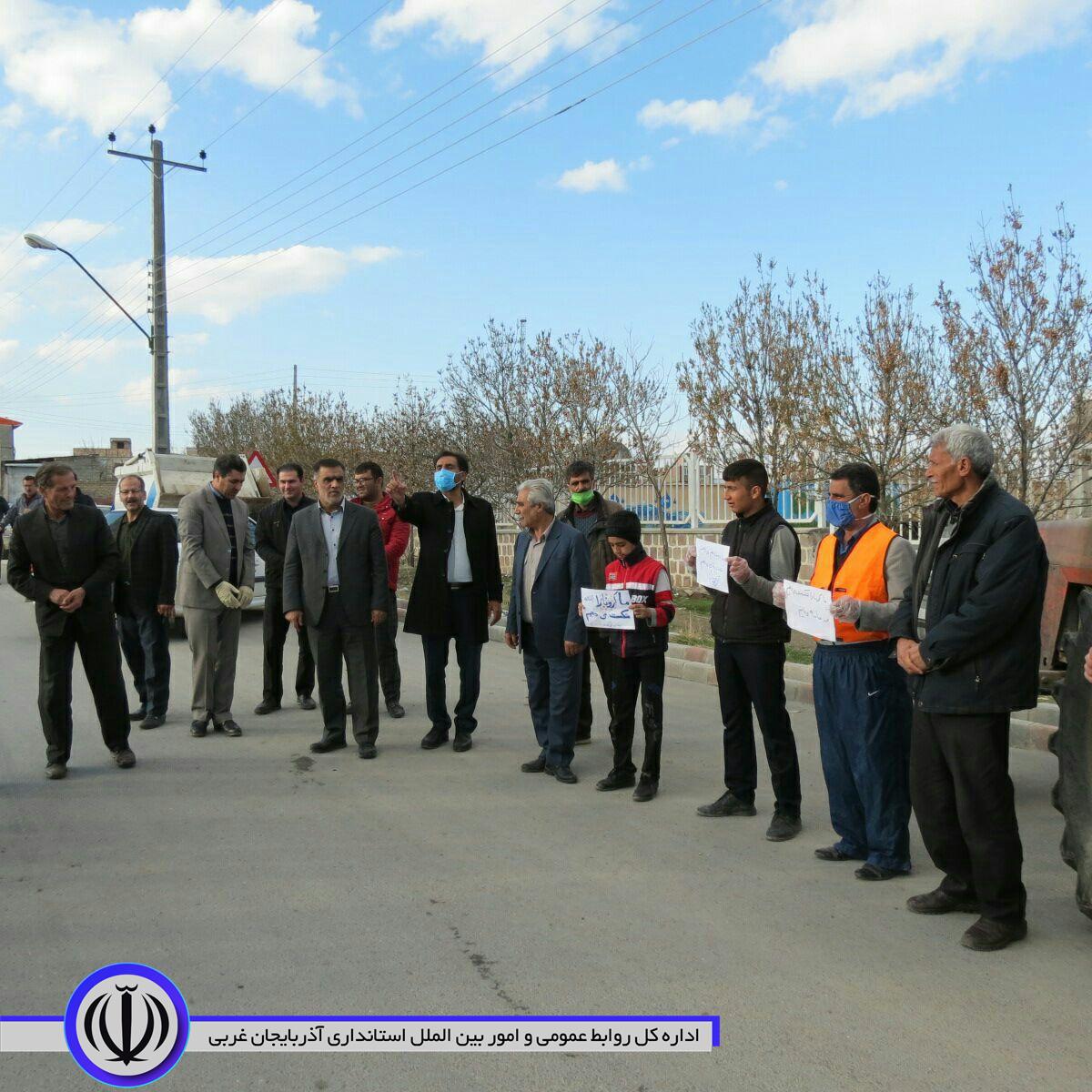 بازدید فرماندار از مانور گندزدایی و ضدعفونی تمامی روستاهای شهرستان چایپاره