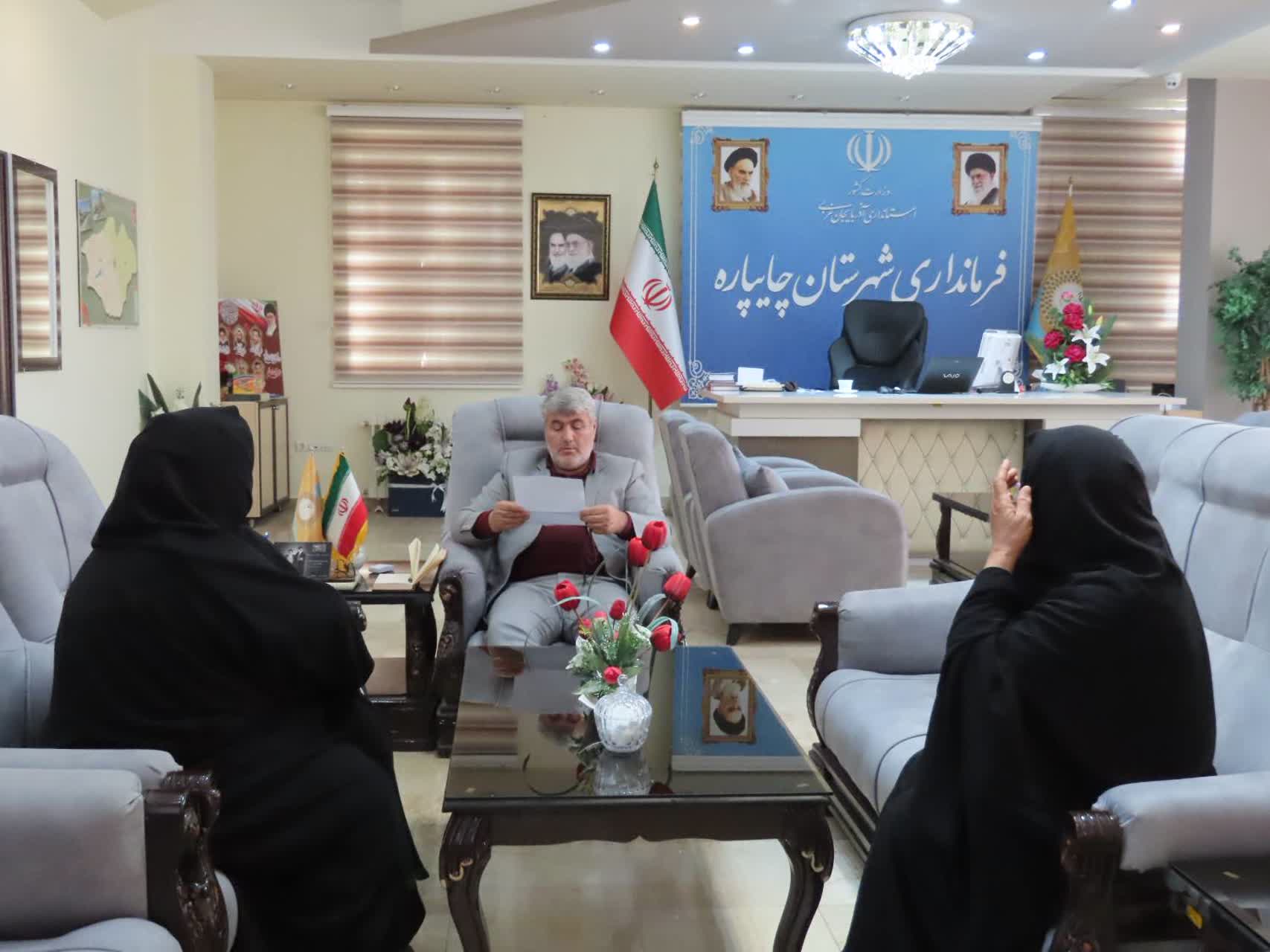 احصاء و بررسی مشکلات مردمی توسط فرماندار شهرستان چایپاره