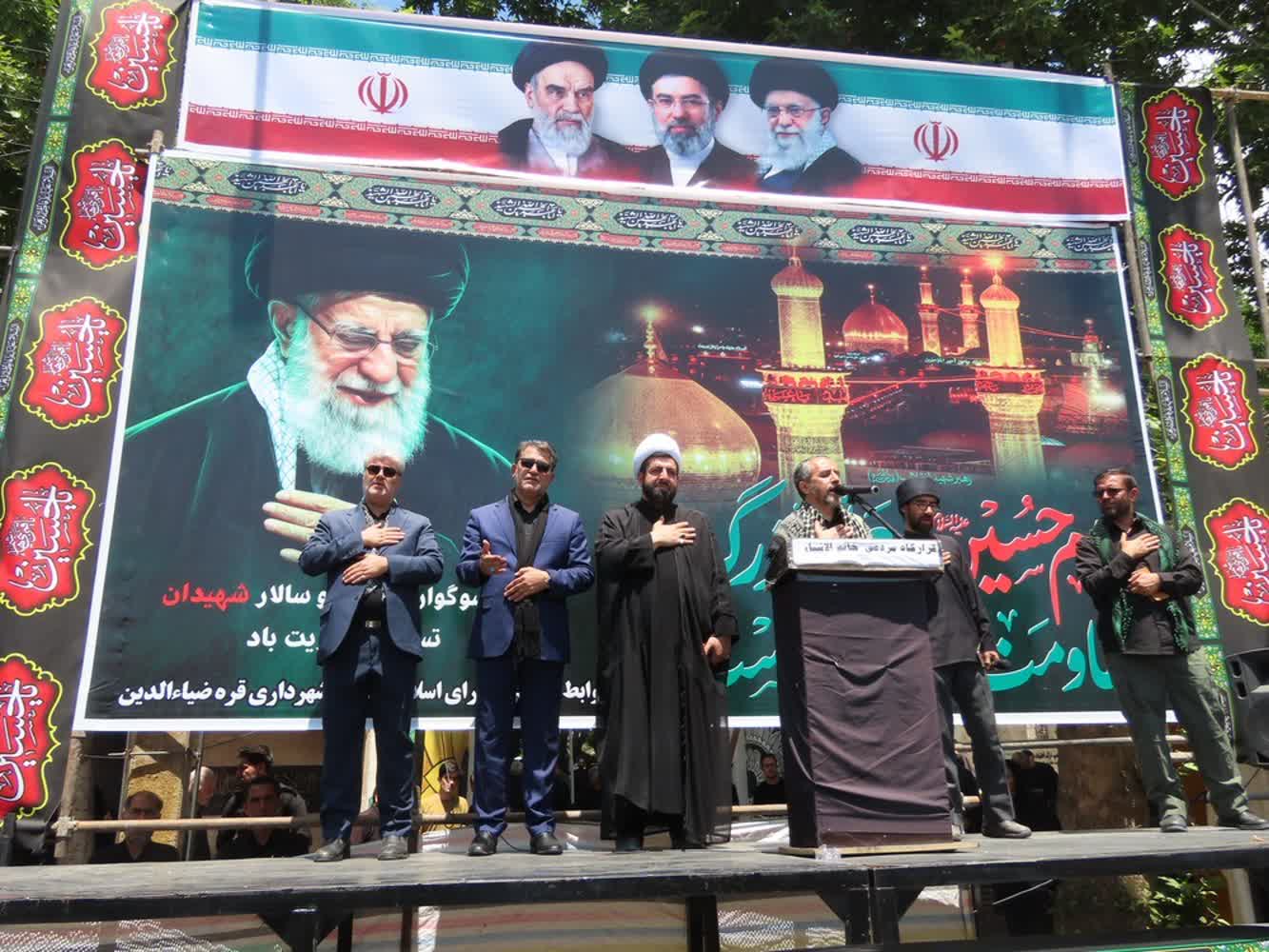مراسم باشکوه تجمع عاشورائیان شهرستان چایپاره