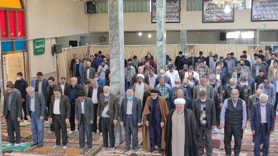 برگزاری نماز عبادی سیاسی جمعه با حضور فرماندار شهرستان.
