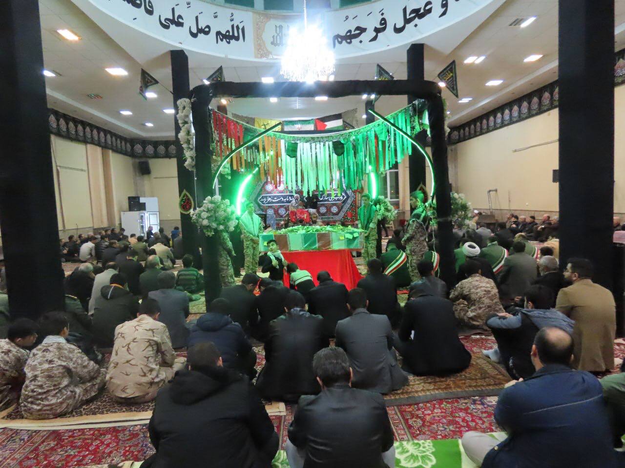 آیین وداع با پیکر مطهر شهید گمنام هشت سال دفاع مقدس