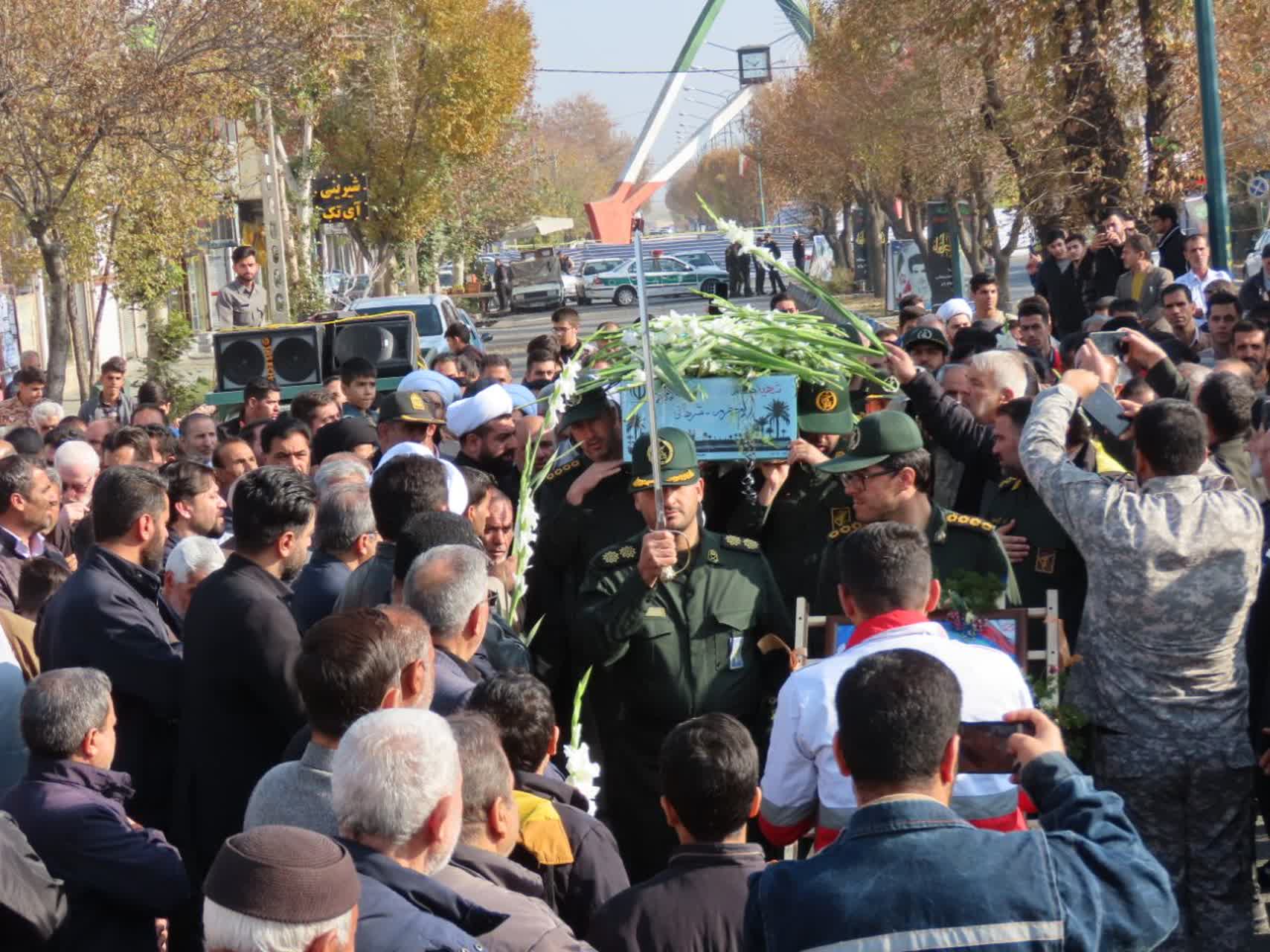 مراسم استقبال و تشییع شهید گمنام در شهرستان چایپاره