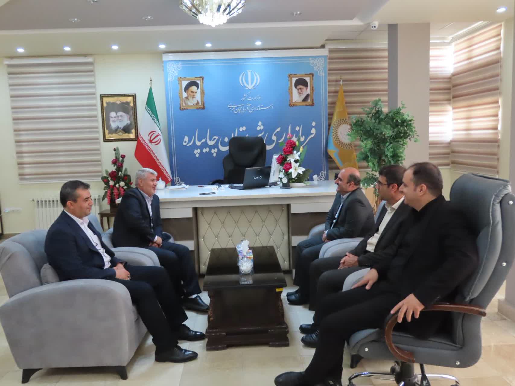 دیدار مدیر کل تامین اجتماعی استان با سرپرست فرمانداری شهرستان چایپاره