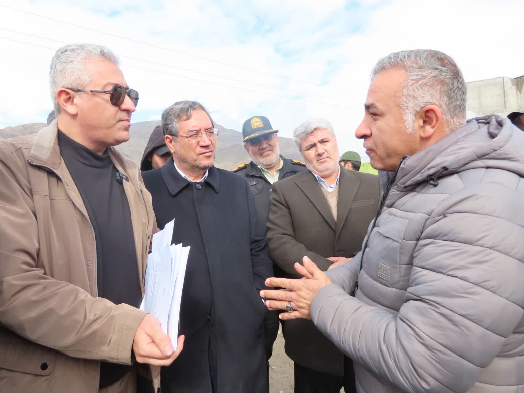 بازدید استاندار آذربایجان‌غربی از محور سه‌راهی ایواوغلی تا گیت ورودی منطقه آزاد ماکو در محدوده شهرستان چایپاره