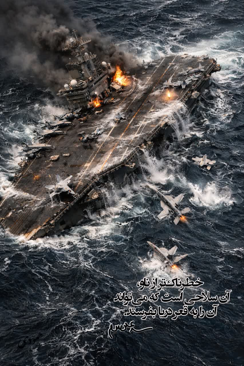 رهبر معظم انقلاب: خطرناک‌تر از ناو، آن سلاحی است که می‌تواند آن را به قعر دریا بفرستد.