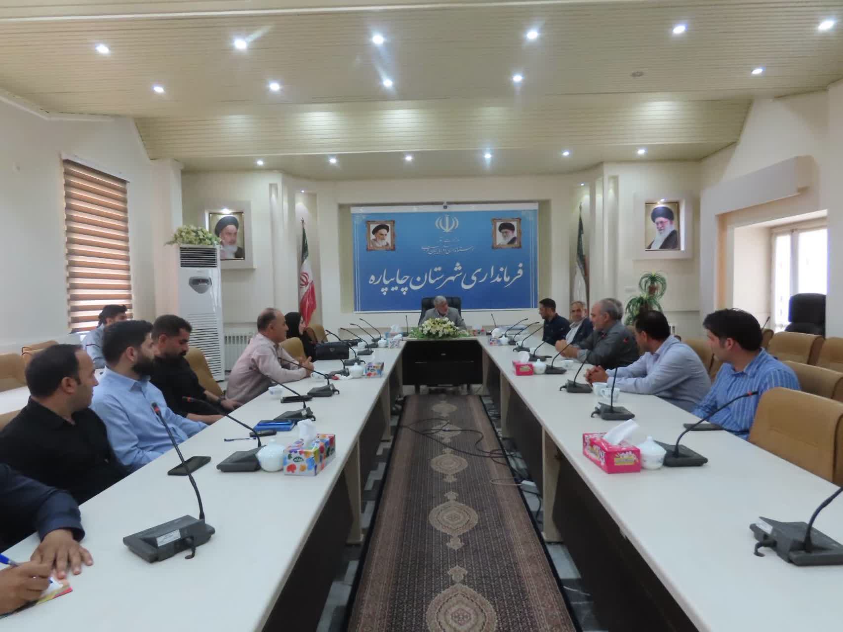 دیدار روسای هیأت های ورزشی شهرستان با سرپرست فرمانداری چایپاره جهت تبریک انتصاب ایشان