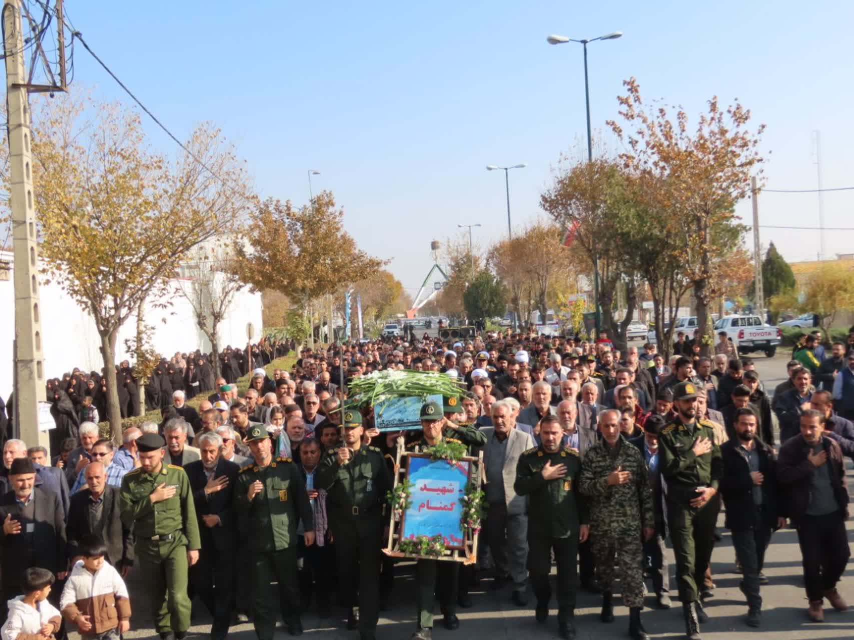 مراسم استقبال و تشییع شهید گمنام در شهرستان چایپاره