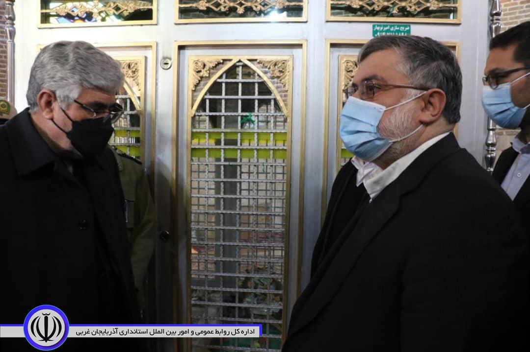 ادای احترام استاندار آذربایجان غربی به شهدای دشت چالدران