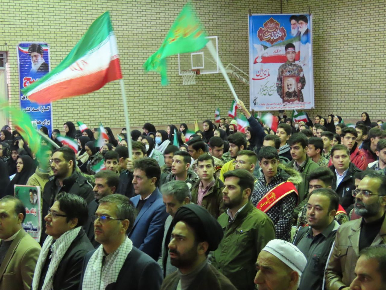 مراسم اجتماع بزرگ بسیجیان شهرستان چایپاره برگزار شد