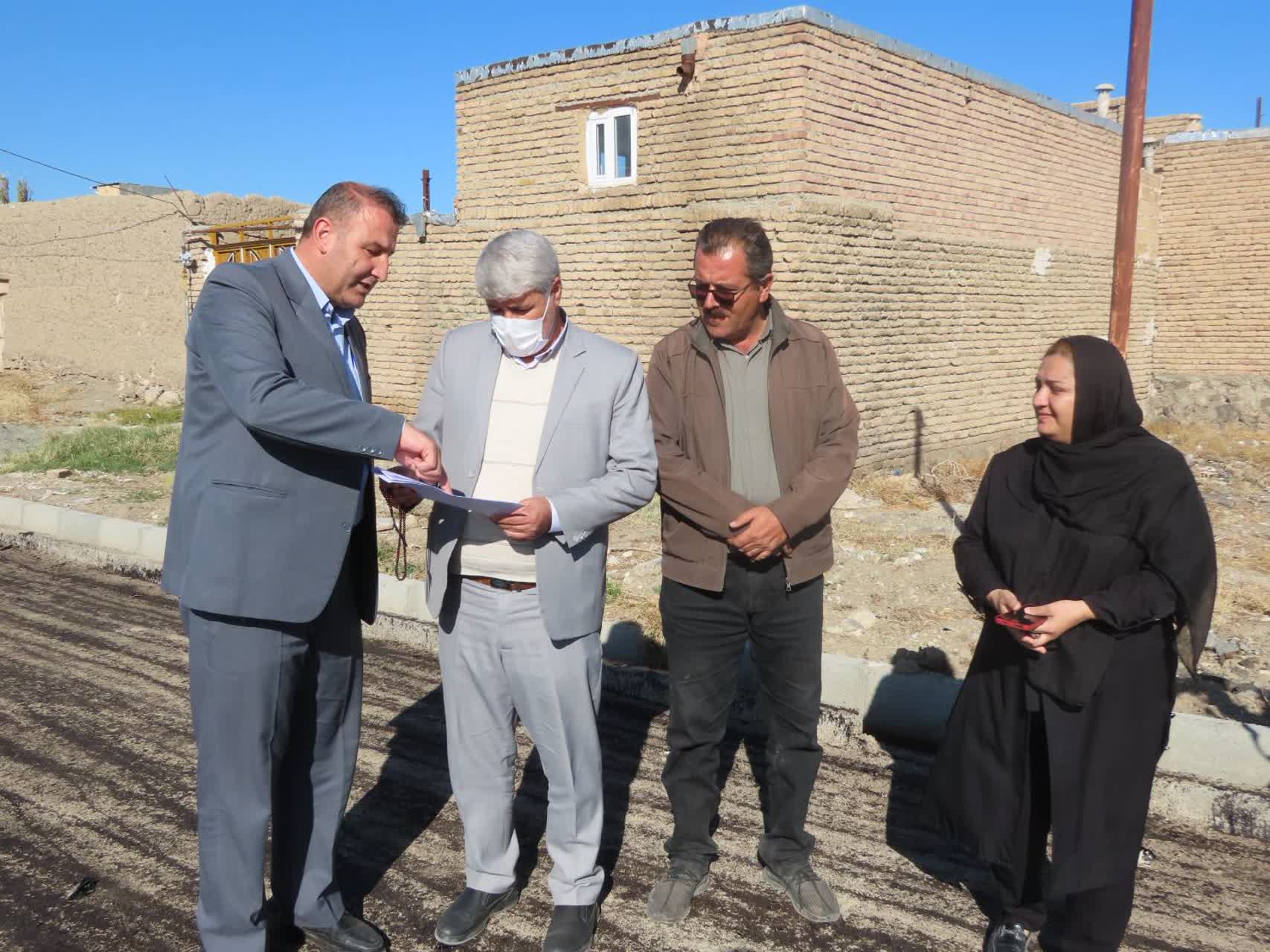 طرح عمرانی بهسازی و آسفالت معابر روستای قره کندی آماده افتتاح شد