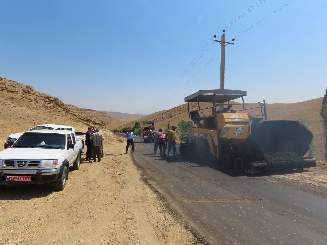 آسفالت راه روستایی محور بسطام به بندلی ، گورش، آغمزار ، چیر کرد و کفیل آماده افتتاح شد