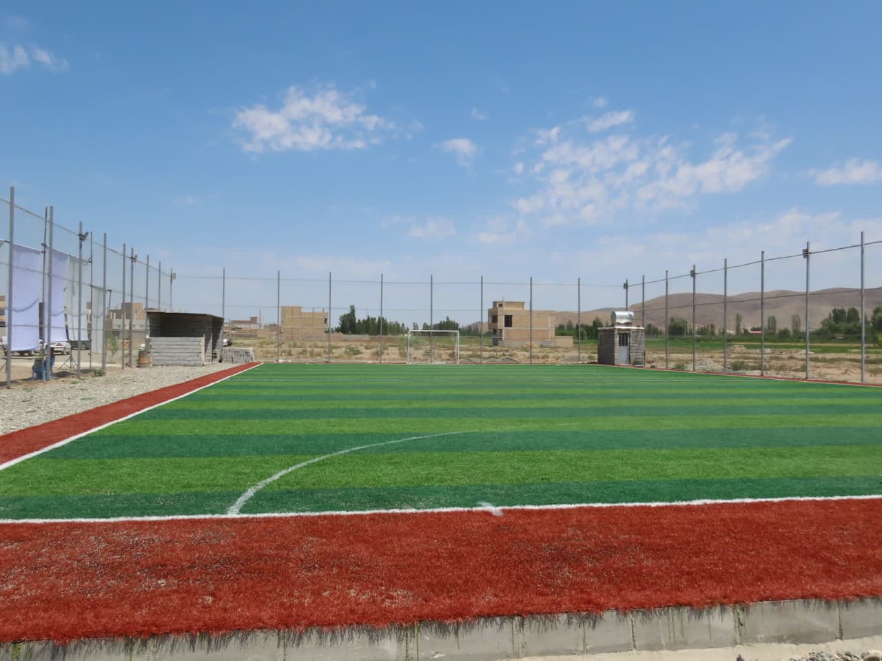 مراسم افتتاح چمن مصنوعی فوتسال