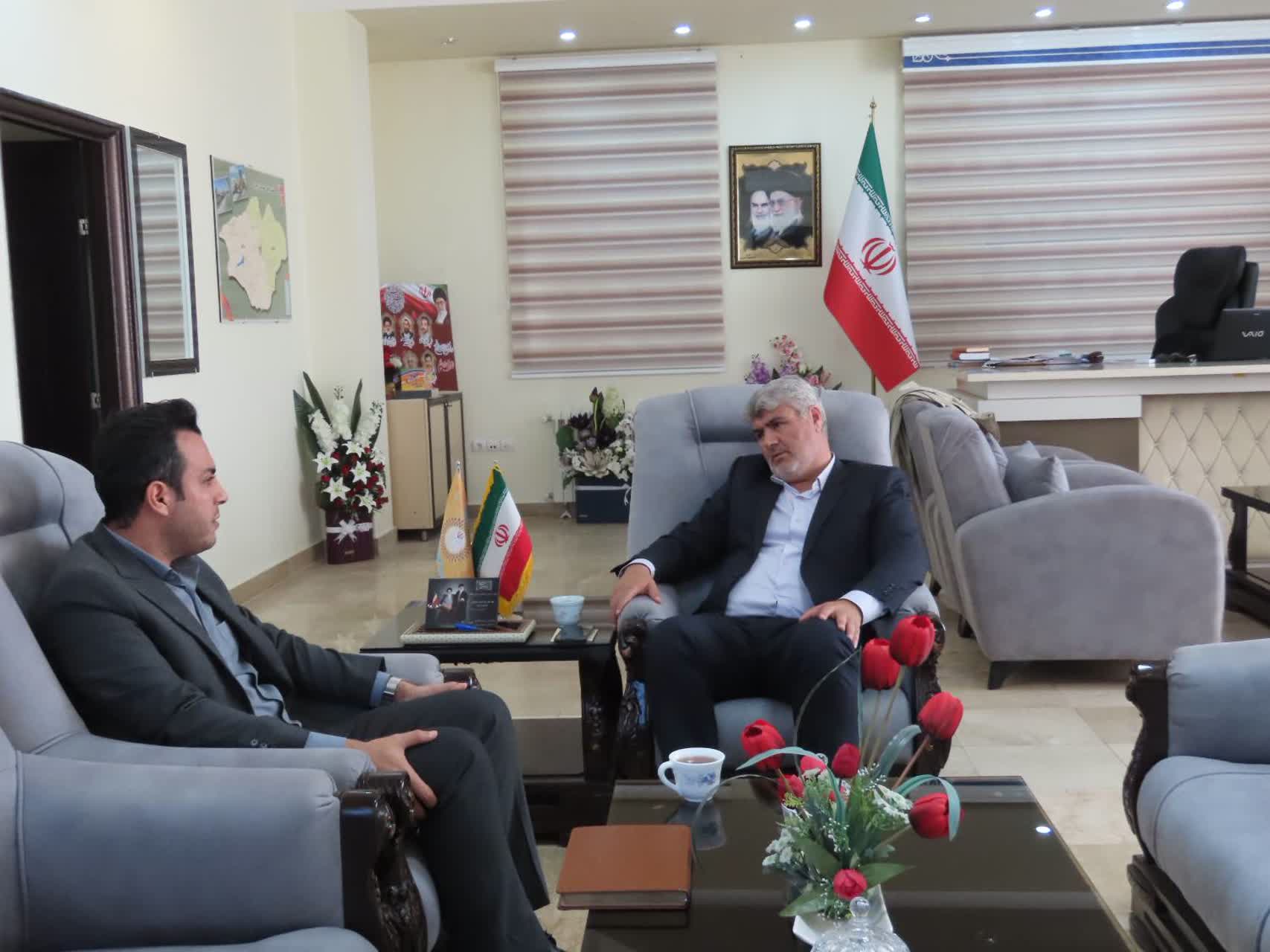 دیدار رییس اداره تعزیرات حکومتی خوی با فرماندار چایپاره